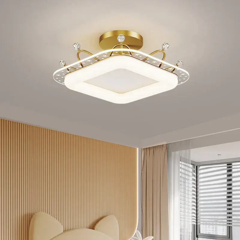 Gold Square LED Ceiling Light