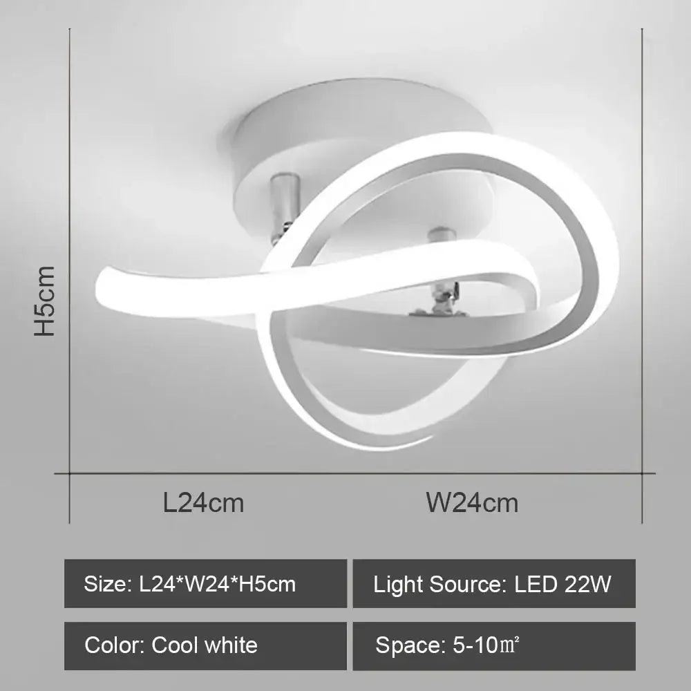Black White LED Ceiling