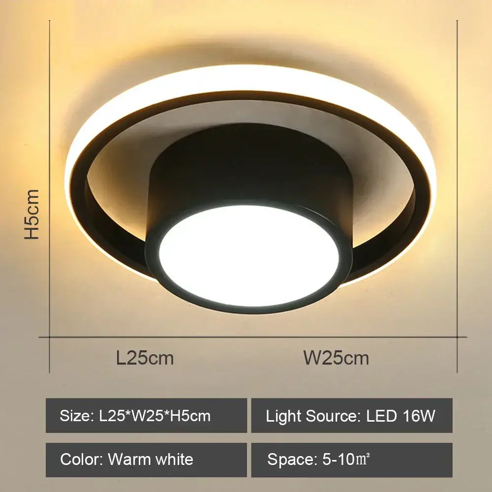 Black White LED Ceiling