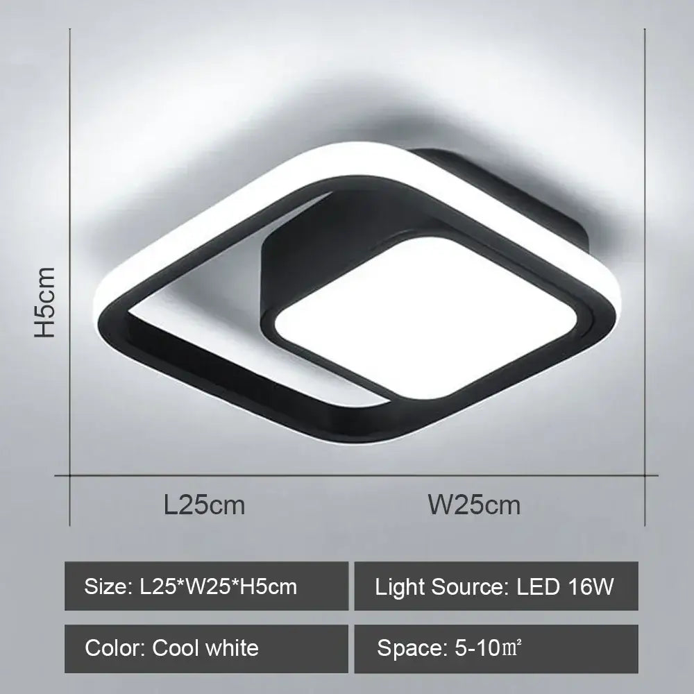 Black White LED Ceiling