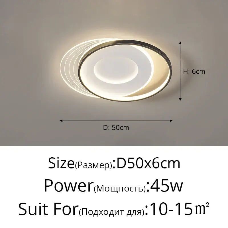 White LED Round Square Ceiling Light