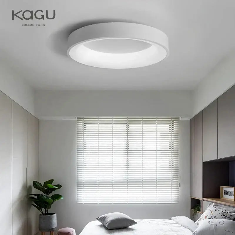 Gray Round LED Ceiling Light