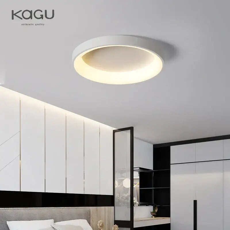 Gray Round LED Ceiling Light