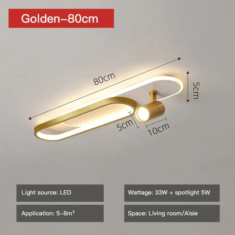 Gold LED Ceiling Spotlights