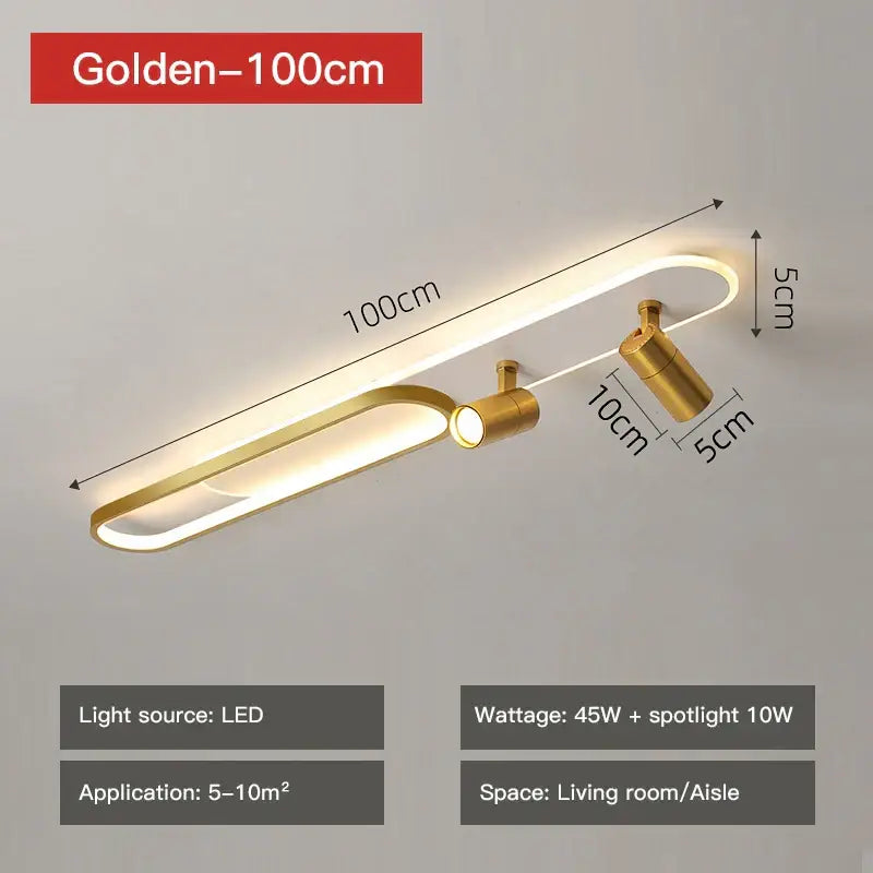 Gold LED Ceiling Spotlights