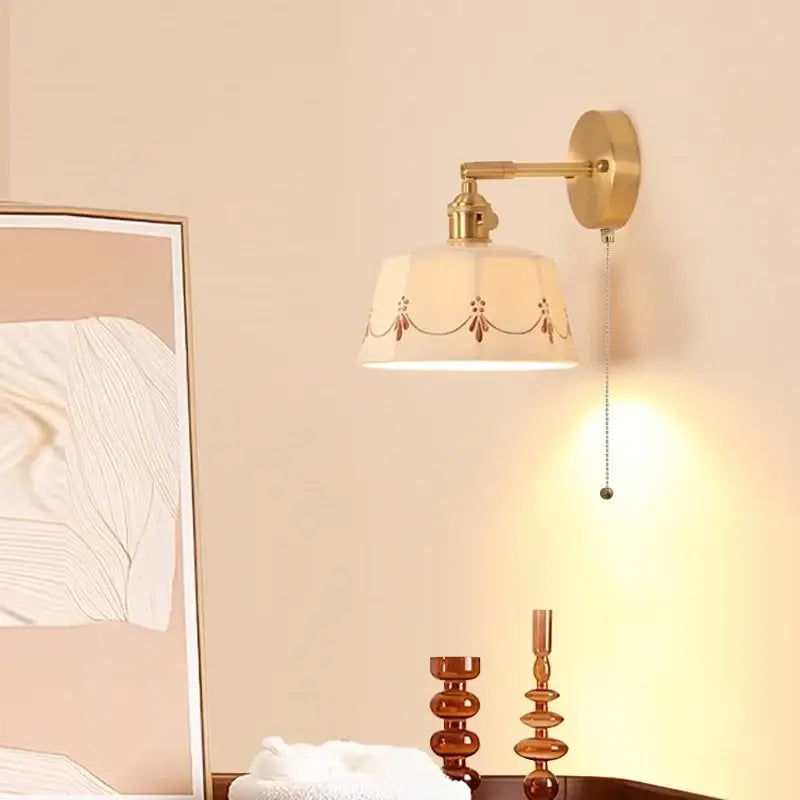 Cream Ceramic Wall Lamp