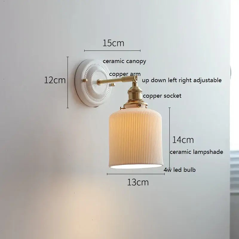 Glass Ceramic Wall Lamp