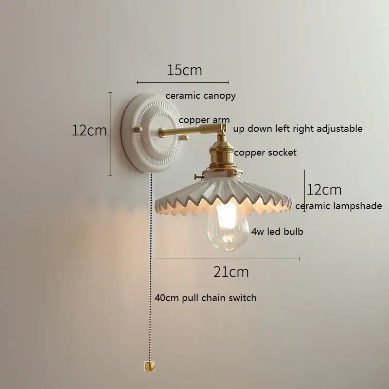 Glass Ceramic Wall Lamp