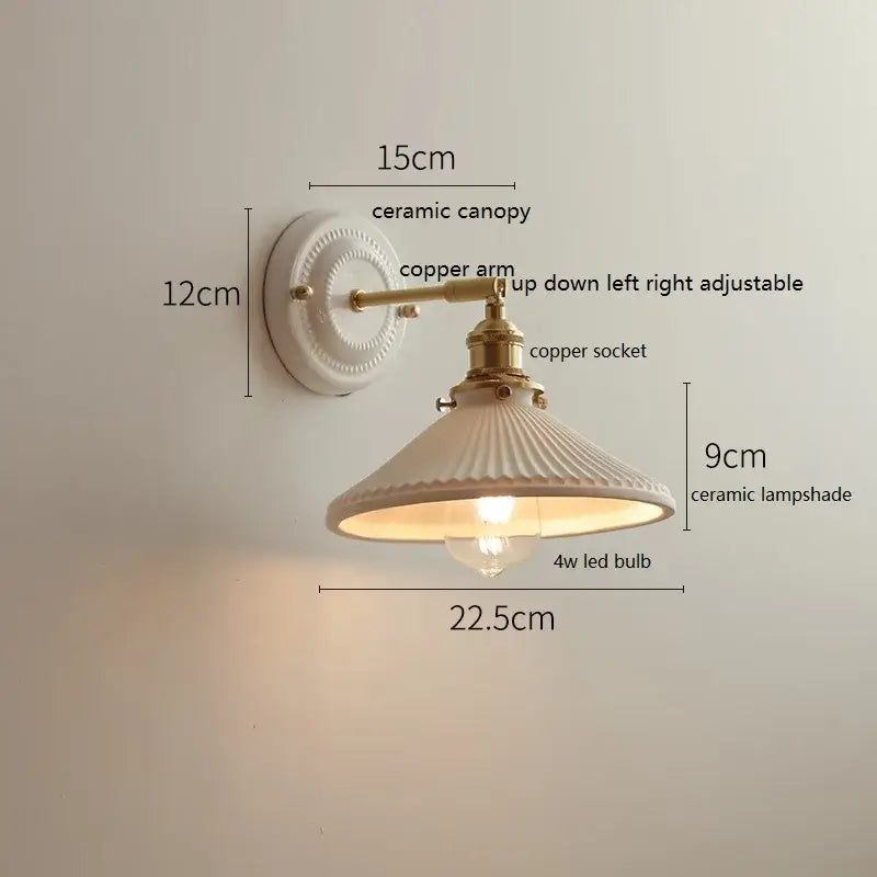 Glass Ceramic Wall Lamp