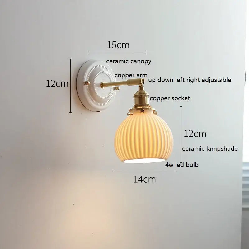 Glass Ceramic Wall Lamp