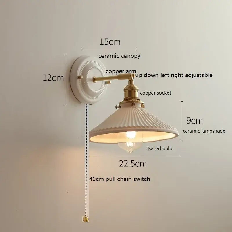 Glass Ceramic Wall Lamp
