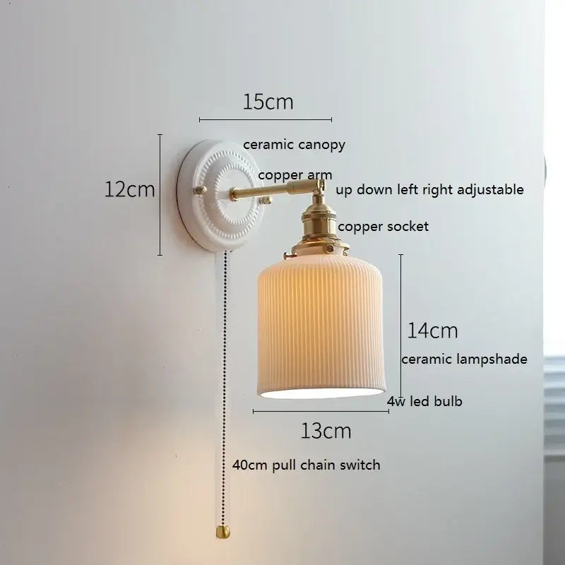 Glass Ceramic Wall Lamp