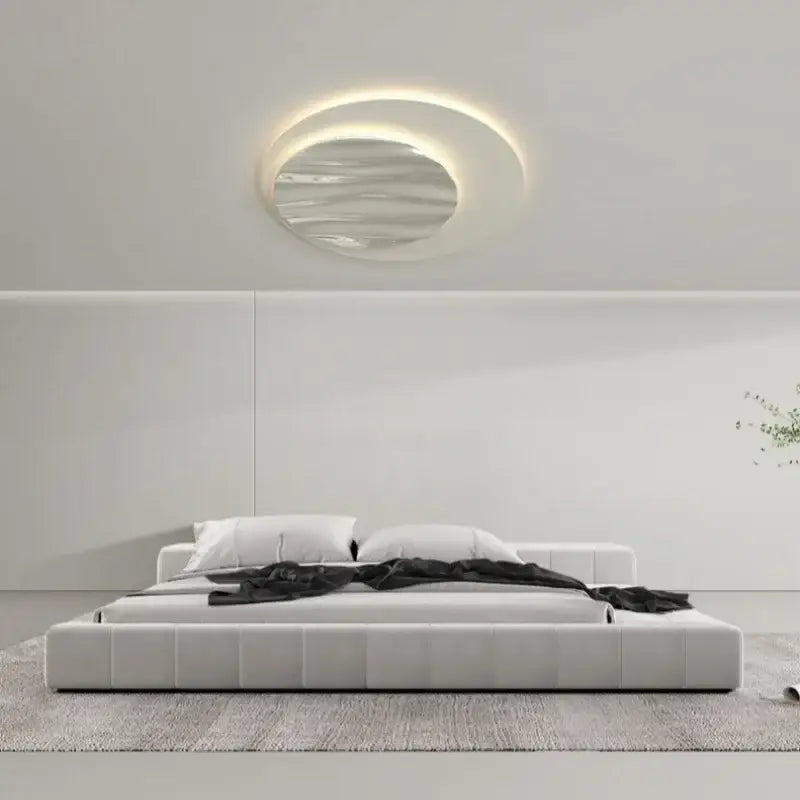 Mirrored LED Ring Chandelier