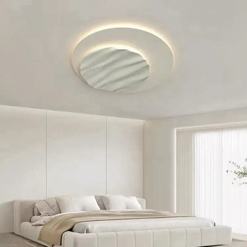 Mirrored LED Ring Chandelier