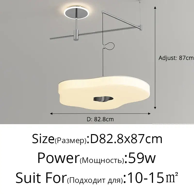 Off-White LED Chandelier