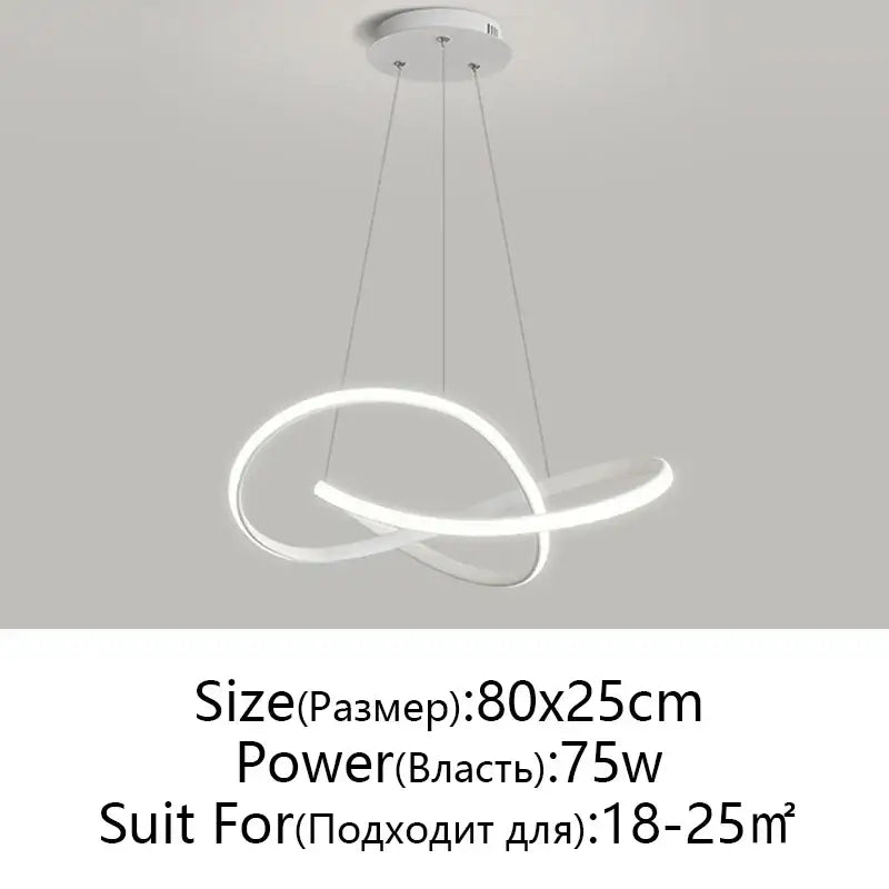 White Infinity Pendant Light