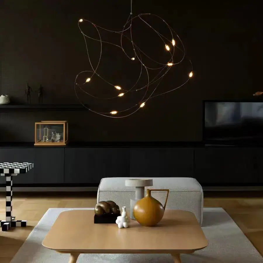 Gold Firefly LED Chandelier