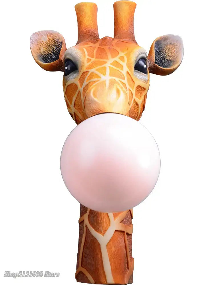 Orange Giraffe Wall Lamp