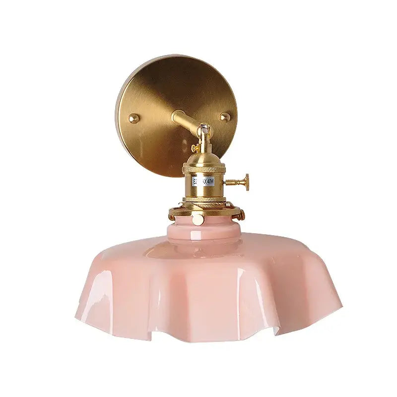 Pink Ceramic Glass Lamp