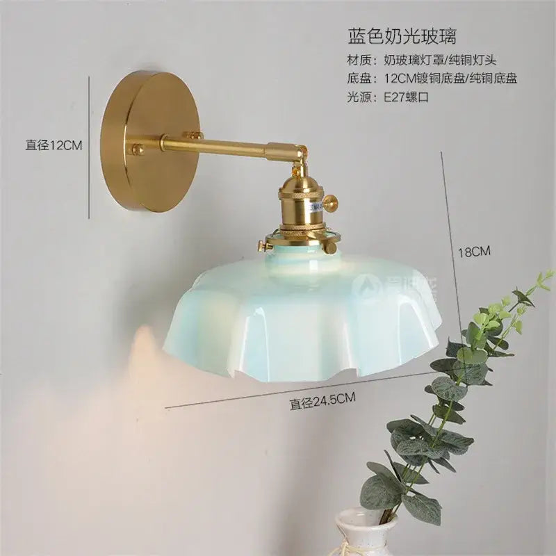 Pink Ceramic Glass Lamp