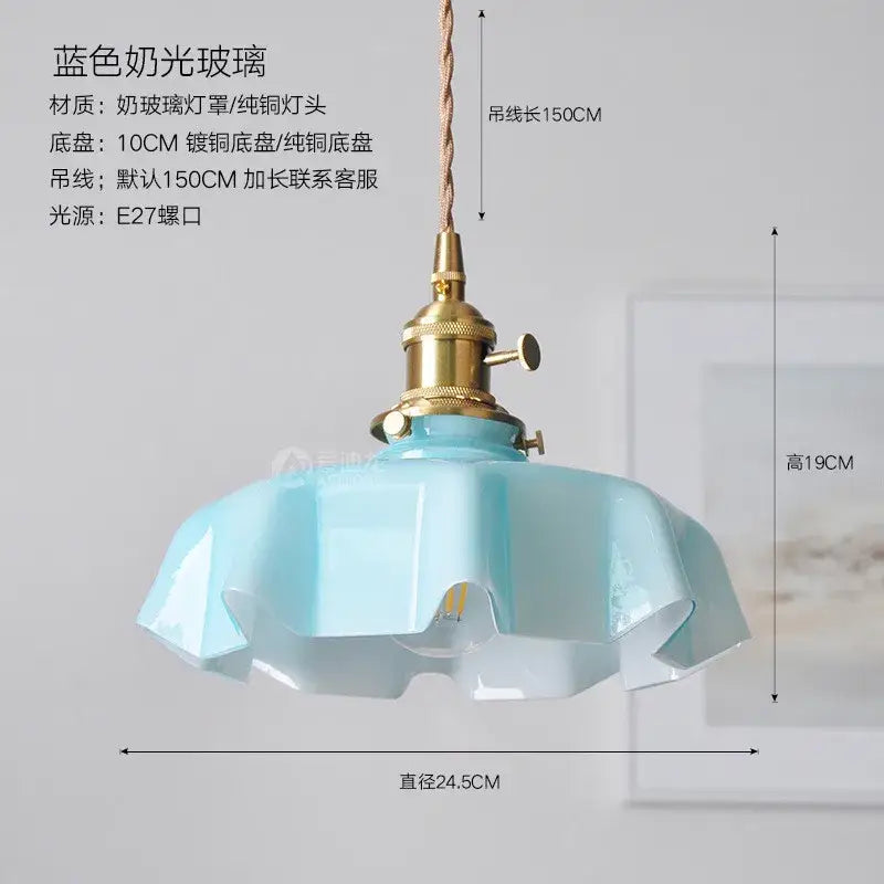 Pink Ceramic Glass Lamp