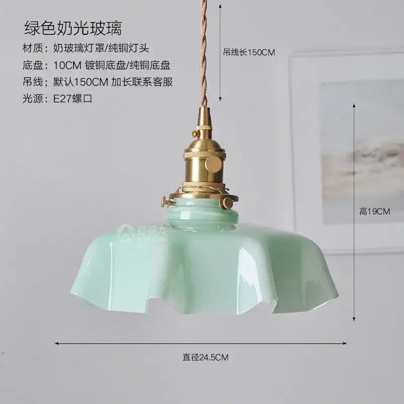 Pink Ceramic Glass Lamp
