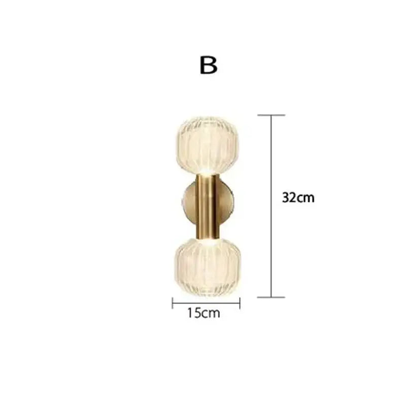 Gold Glass Wall Sconces