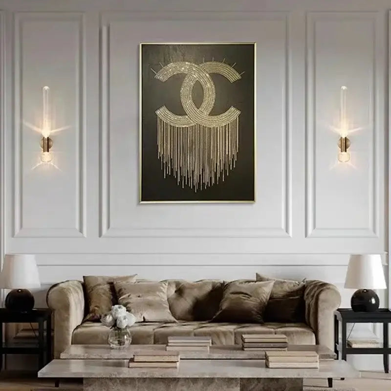 Gold Glass Wall Sconces