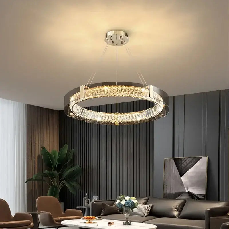 Gold Crystal 80cm Living Room Chandelier