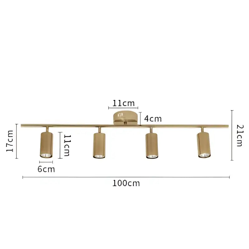 Brass Ceiling Spotlight