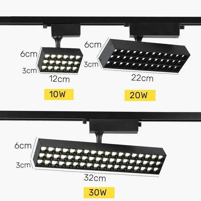 Black LED Track Light