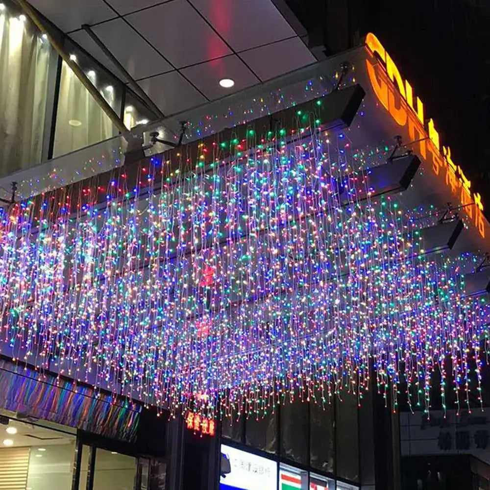 Golden LED Icicle Lights