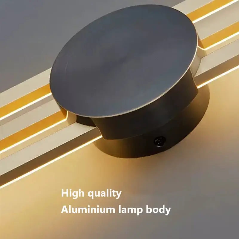 Gold Black Long Wall Lamp