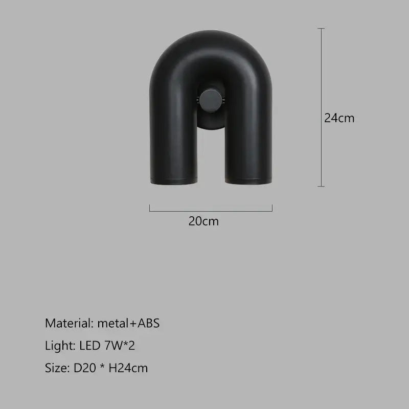 Grey U-Shape Pendant
