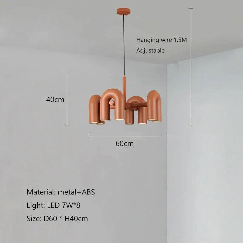 Grey U-Shape Pendant