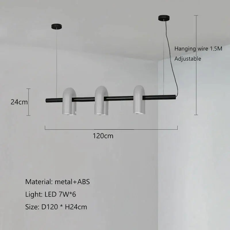 Grey U-Shape Pendant