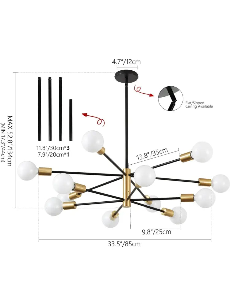 Black Magic Bean Chandelier