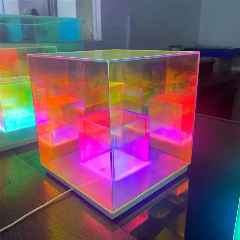 Rainbow LED Cube Lamp