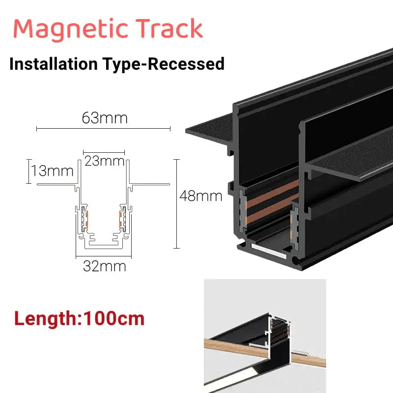 Magnetic LED Track Light