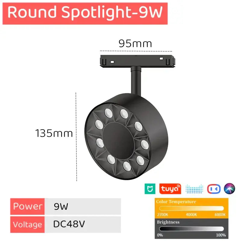Magnetic LED Track Light