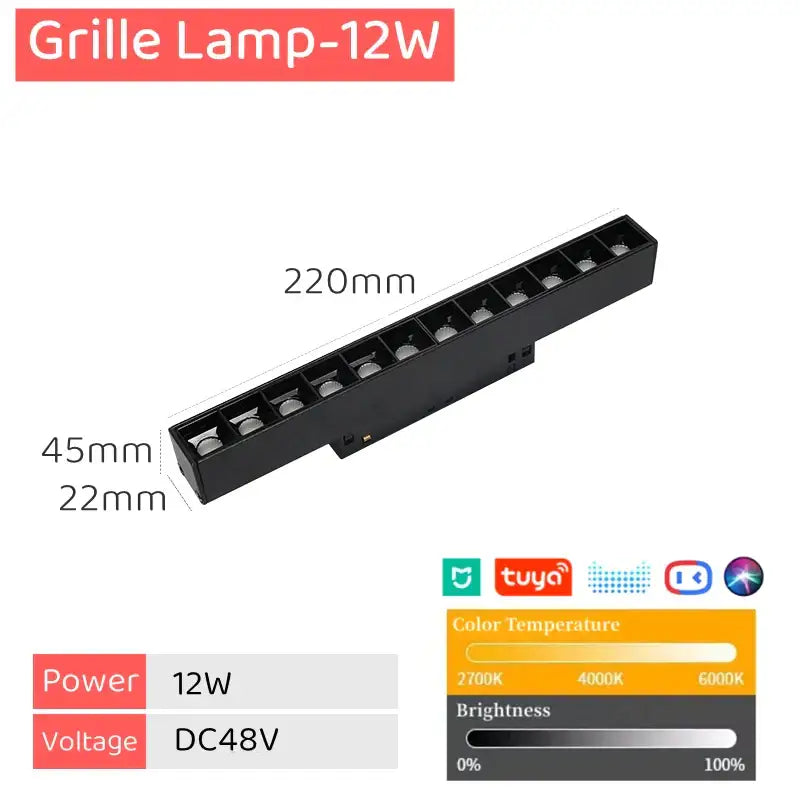 Magnetic LED Track Light