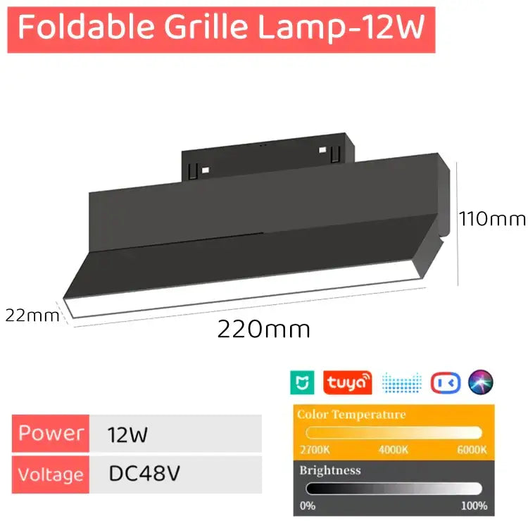 Magnetic LED Track Light