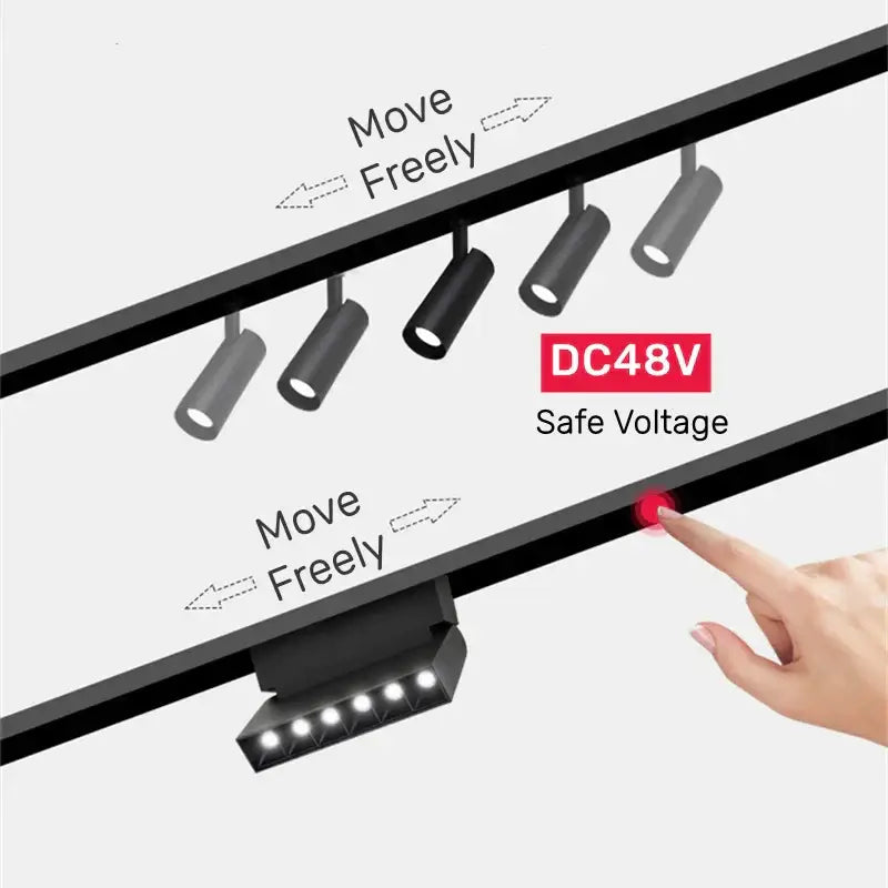 Magnetic LED Track Light