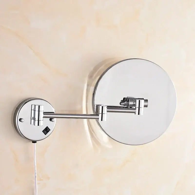 Chrome Wall Makeup Mirror