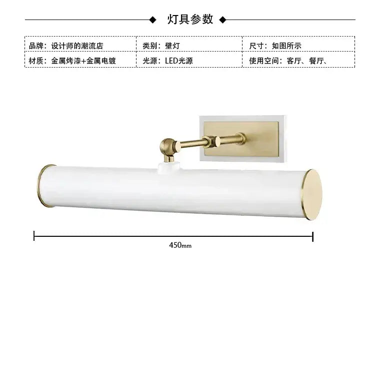Gold LED Mirror Sconce
