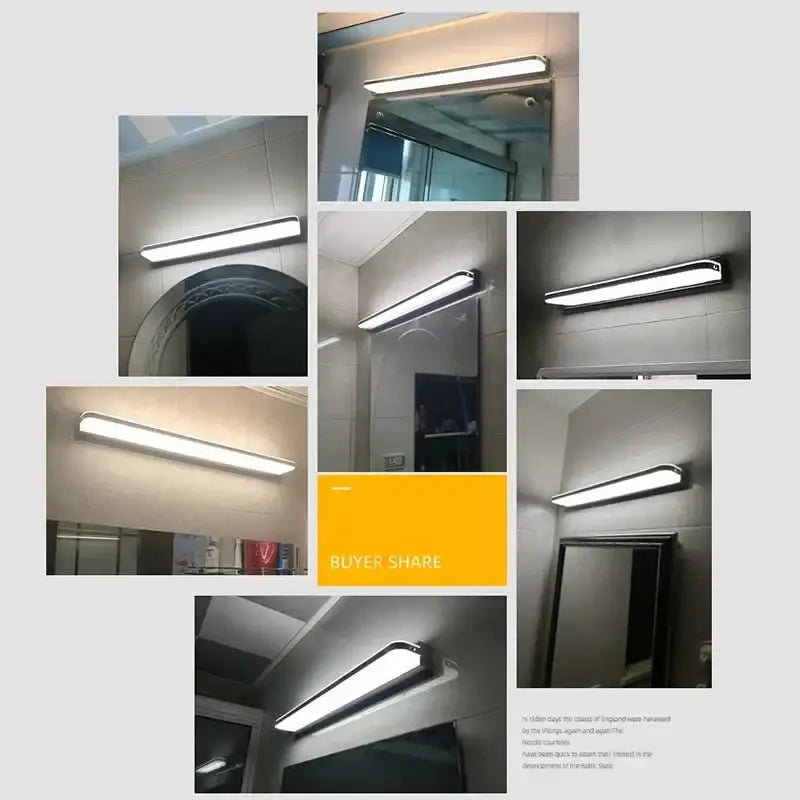 Chrome Mirror Vanity Light