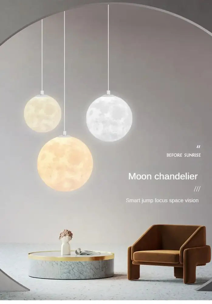 Moon Planet Ceiling Chandelier