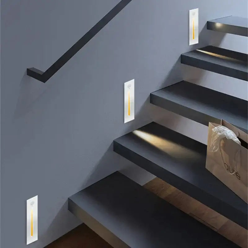 Silver LED Sensor Wall Lamp
