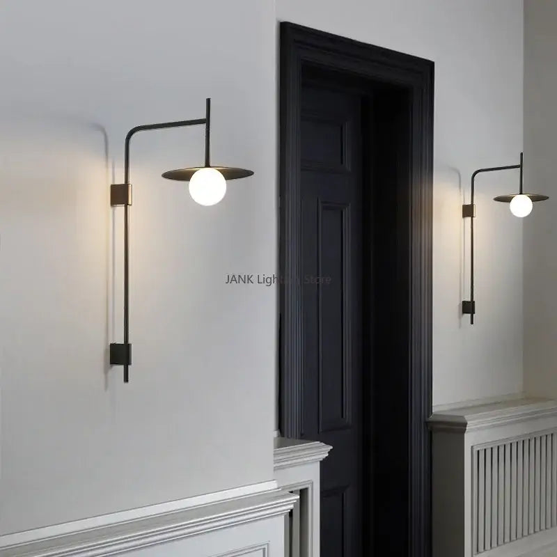 Black Movable Arm Sconce