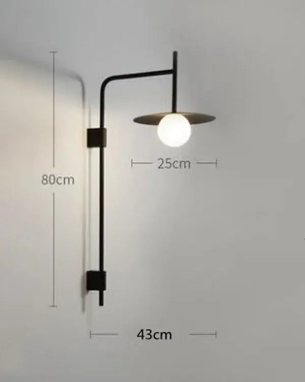Black Movable Arm Sconce